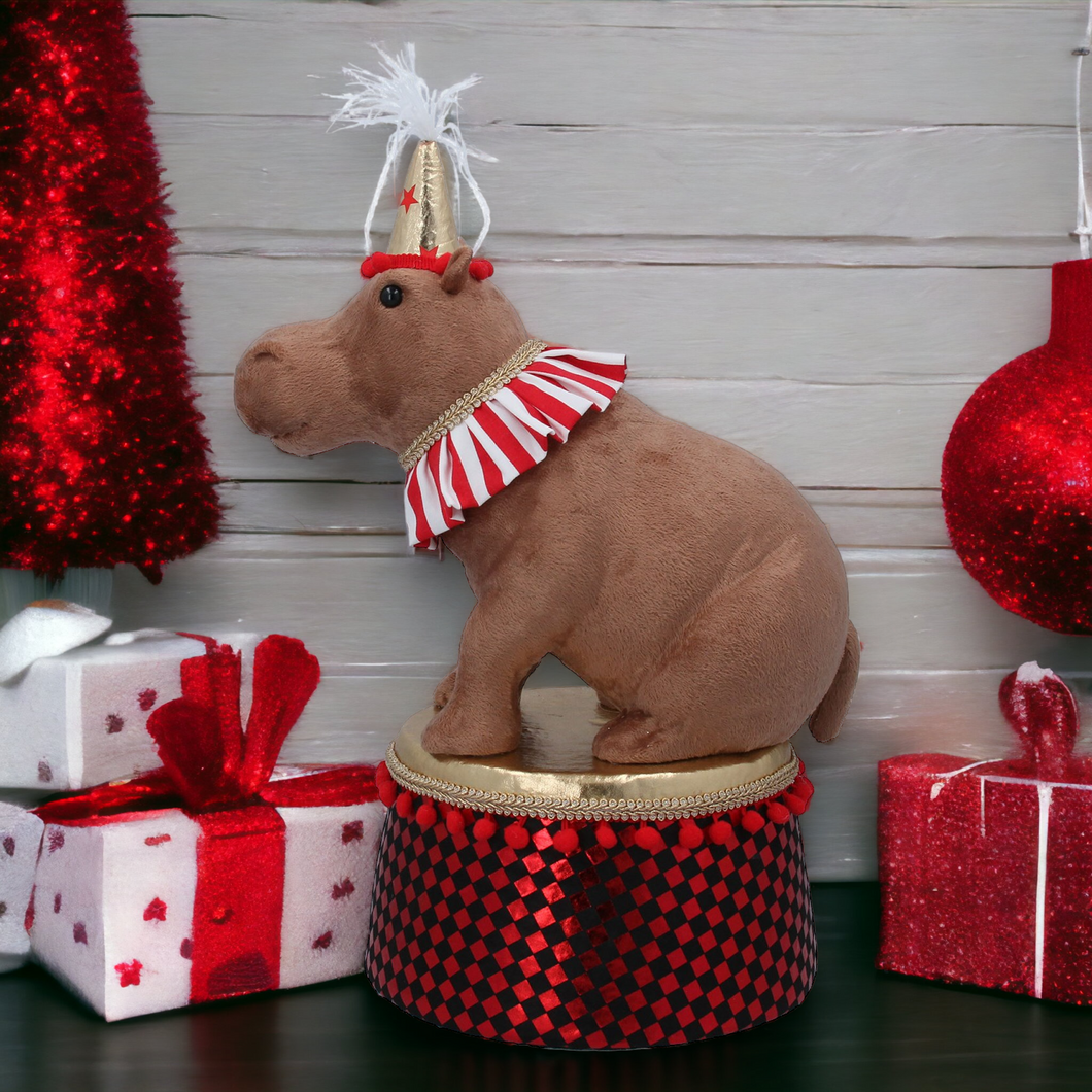 Christmas Circus Hippo Ornament