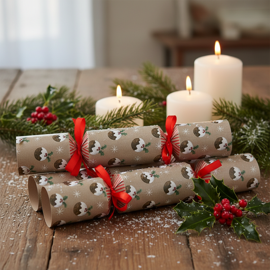 Gisela Graham Christmas Pudding Design Christmas Crackers