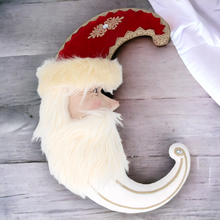 Load image into Gallery viewer, Santa Head Moon Hanging Christmas Decoration 50cm
