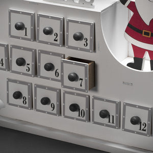 Santa Sleigh Advent Calendar LED