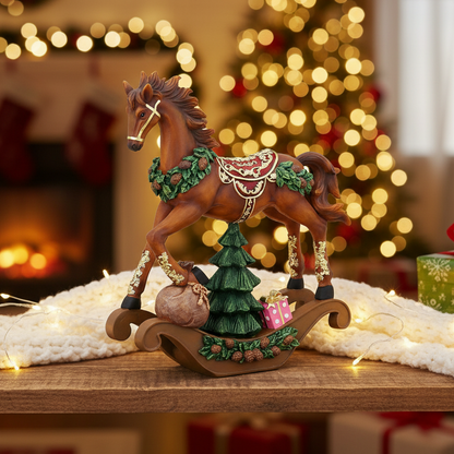 Ornate Rocking Horse Christmas Ornament