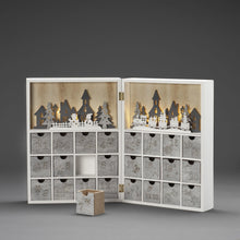 Load image into Gallery viewer, Wooden Christmas Silhouette Advent Calendar
