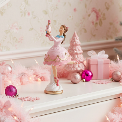 Pastel Clara with Nutcracker Christmas Ornament