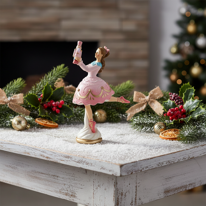 Pastel Clara with Nutcracker Christmas Ornament