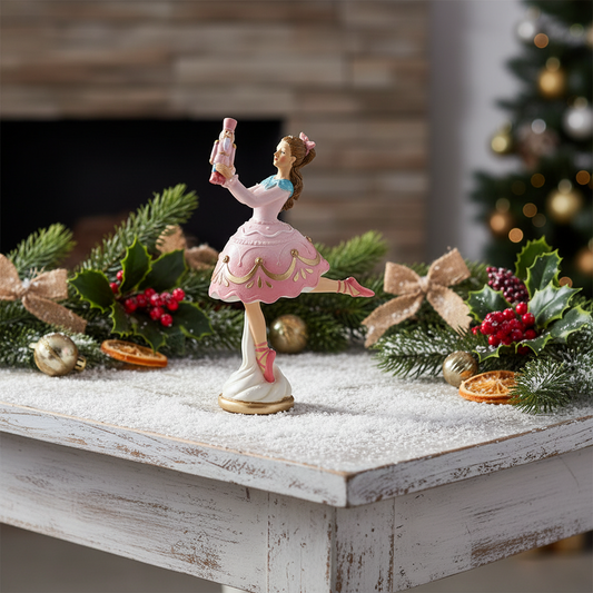 Pastel Clara with Nutcracker Christmas Ornament