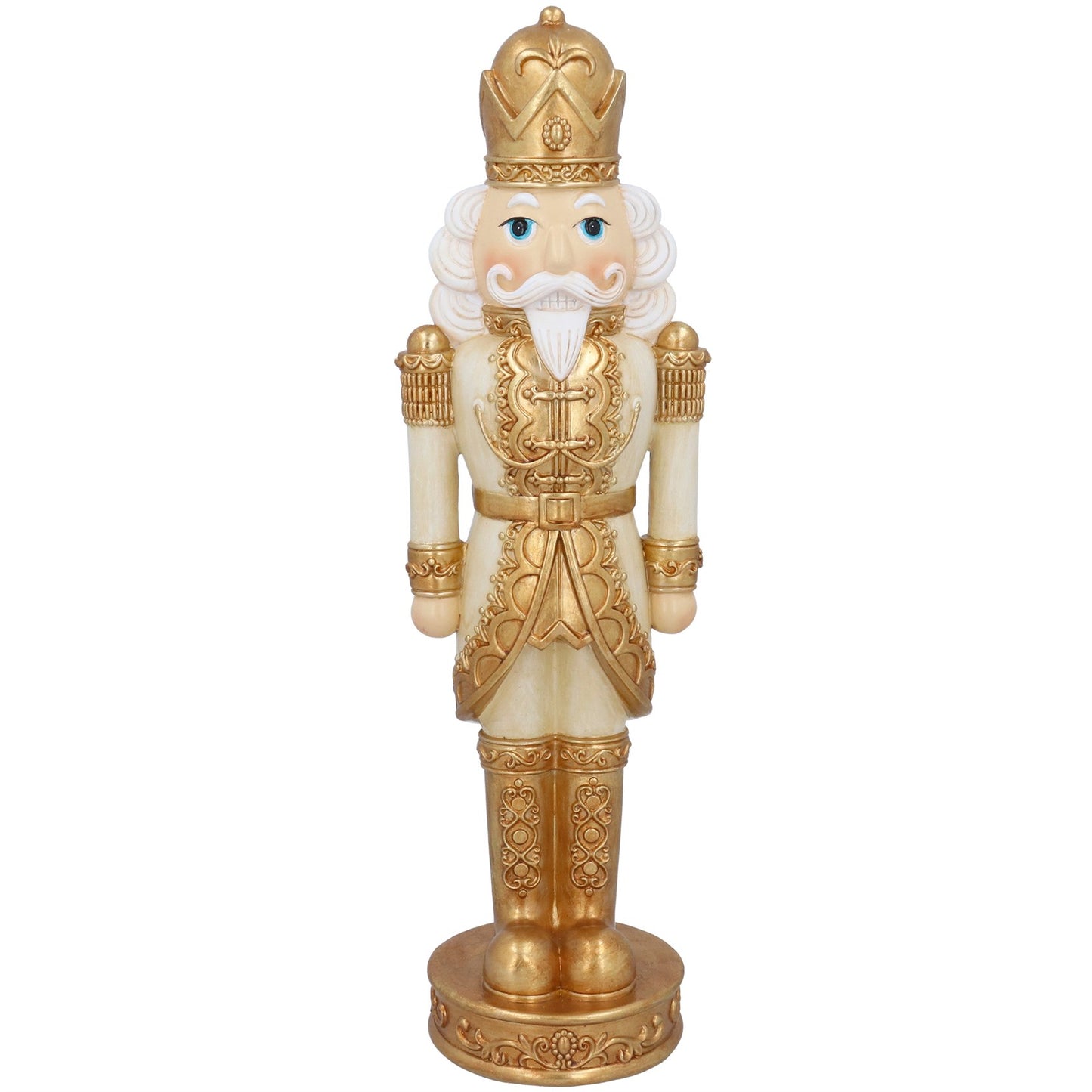 Cream and Gold Nutcracker Christmas Ornament 50cm