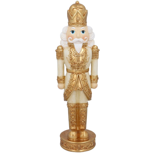 Cream and Gold Nutcracker Christmas Ornament 50cm