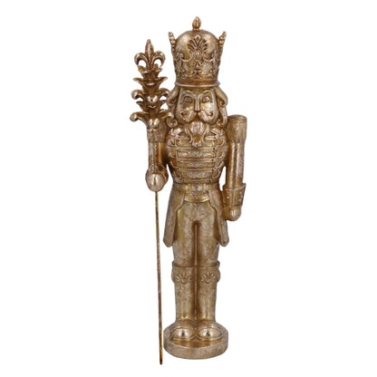 Gold Nutcracker with Staff Christmas Ornament 40cm