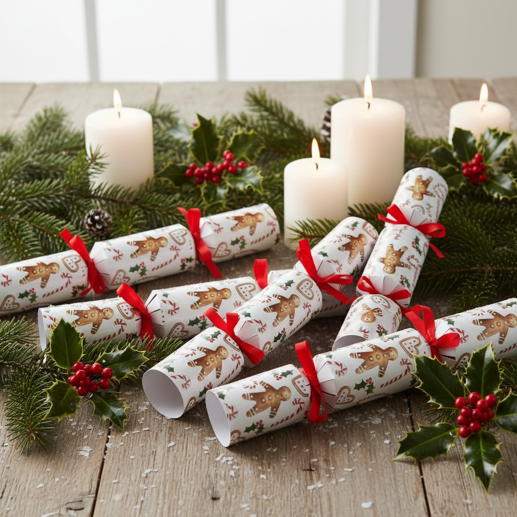 Gisela Graham Gingerbread Design Christmas Crackers