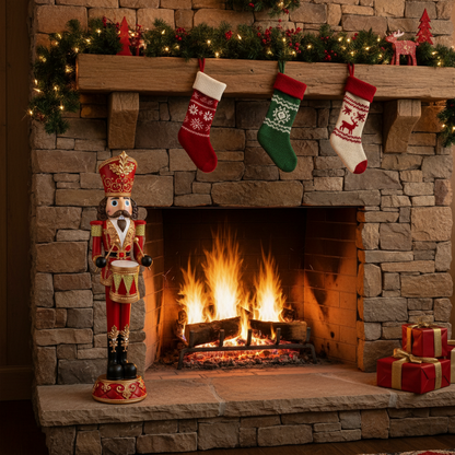 Nutcracker Christmas Ornament LED Lit