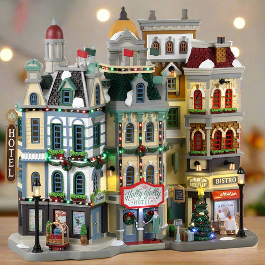 Lemax The Holly Jolly Hotel