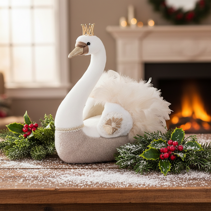 Christmas Swan Christmas Ornament