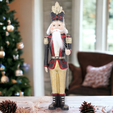 Load image into Gallery viewer, Gisela Graham Resin Festive Traditional Nutcracker 42cm
