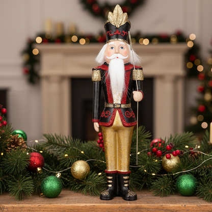 Gisela Graham Resin Festive Traditional Nutcracker 42cm
