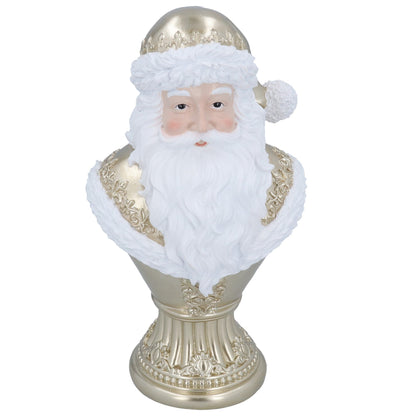 Decorative figure of Santa Claus on a white background