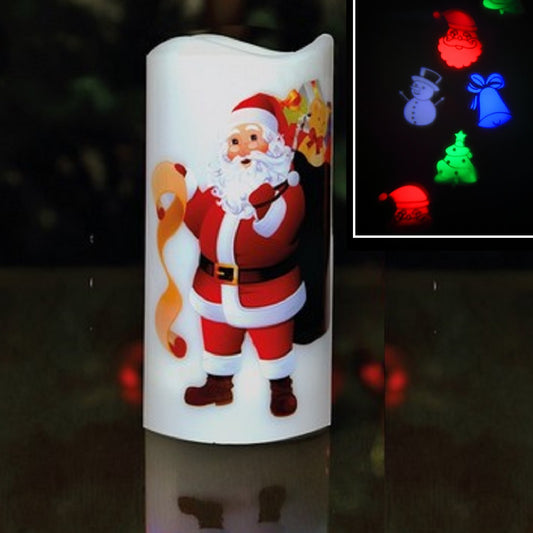 Ceiling Projector Christmas Santa Candle Ornament