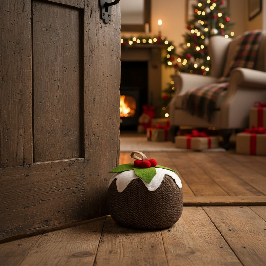 Christmas Pudding Door Stop