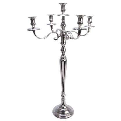 Luxury Silver Christmas Candelabra 80cm