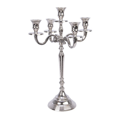 Luxury Silver Christmas Candelabra 40cm