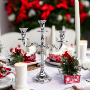 Silver Candelabra 30cm