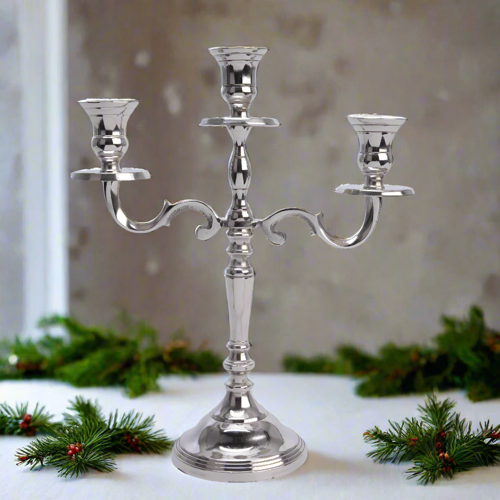 Silver Candelabra 30cm