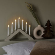Load image into Gallery viewer, Beige 7 Bulb Candle Bridge
