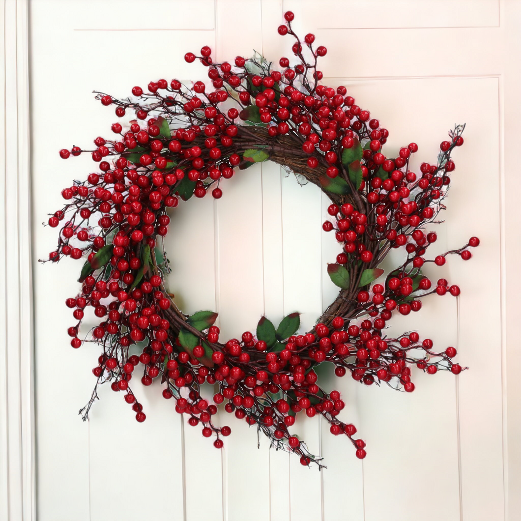 Red Berry Festive Wreath 50cm