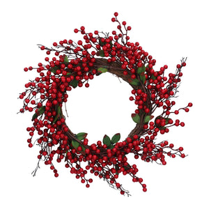 Red Berry Festive Wreath 50cm