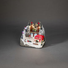 Load image into Gallery viewer, Ski Slope Caravan Mechanical Christmas Decoration
