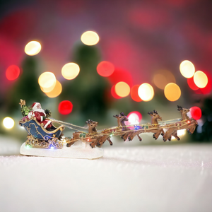 Konstsmide Santa and Sleigh Fibre Optic Scene