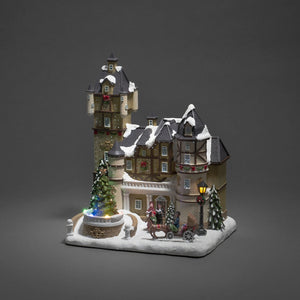 Fibre Optic Victorian House Christmas Decoration