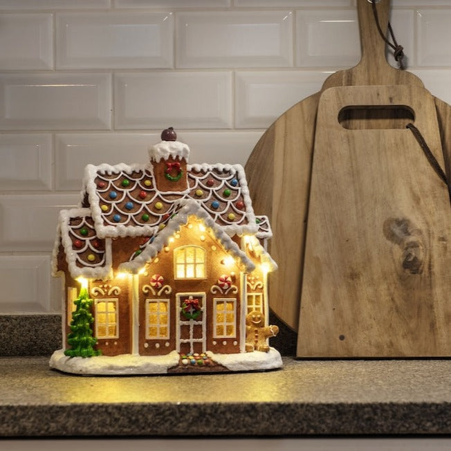 Christmas Gingerbread House LED