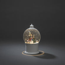 Load image into Gallery viewer, Konstsmide Nutcracker Snowmen Scene Water Spinner Lantern
