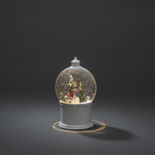Load image into Gallery viewer, Konstsmide Nutcracker Snowmen Scene Water Spinner Lantern
