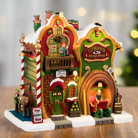 Lemax Li'L Murph's Sleigh Shop
