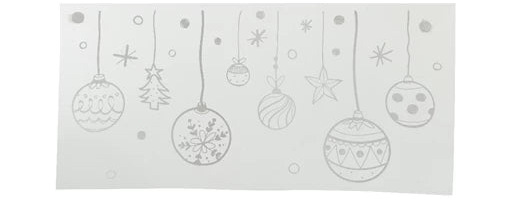 Christmas Stocking and Bauble Window Stickers