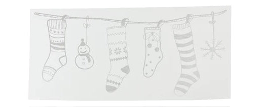 Christmas Stocking and Bauble Window Stickers