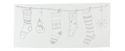 Christmas Stocking and Bauble Window Stickers