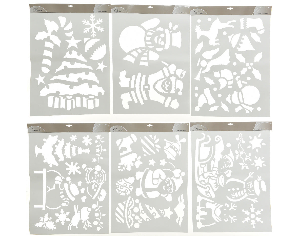 Christmas Scene Snow Stencils