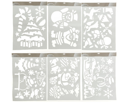 Christmas Scene Snow Stencils