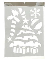 Christmas Scene Snow Stencils