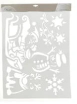 Christmas Scene Snow Stencils