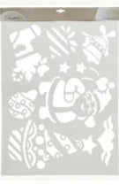 Christmas Scene Snow Stencils