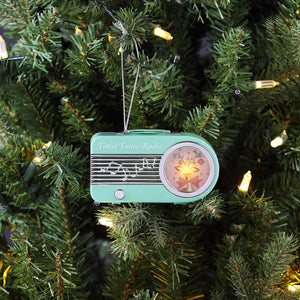 Mr Christmas Tinsel Times Radio Hanging Decoration