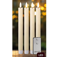 Load image into Gallery viewer, Set of 4 Cream Dinner Candle LED Wick
