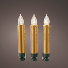 Load image into Gallery viewer, 10 Gold Clip On LED Candles
