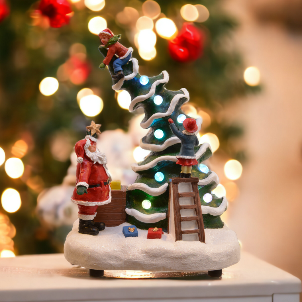 Mechanical Christmas Tree Scene Decoration