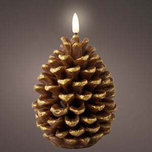 Pinecone LED Candle 15.6cm
