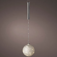 Load image into Gallery viewer, Lumineo Micro LED 14cm Frosted Ball Decoration
