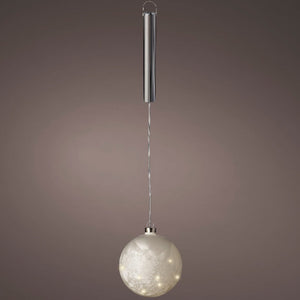 Lumineo Micro LED 14cm Frosted Ball Decoration